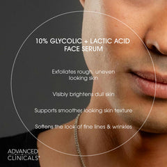 Advanced Clinicals light gel texture swatch ready for quick absorption