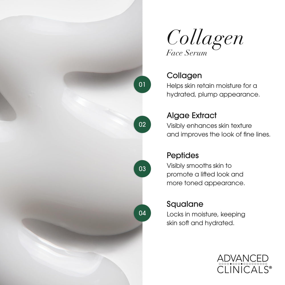 Advanced Clinicals face serum hydration closeup