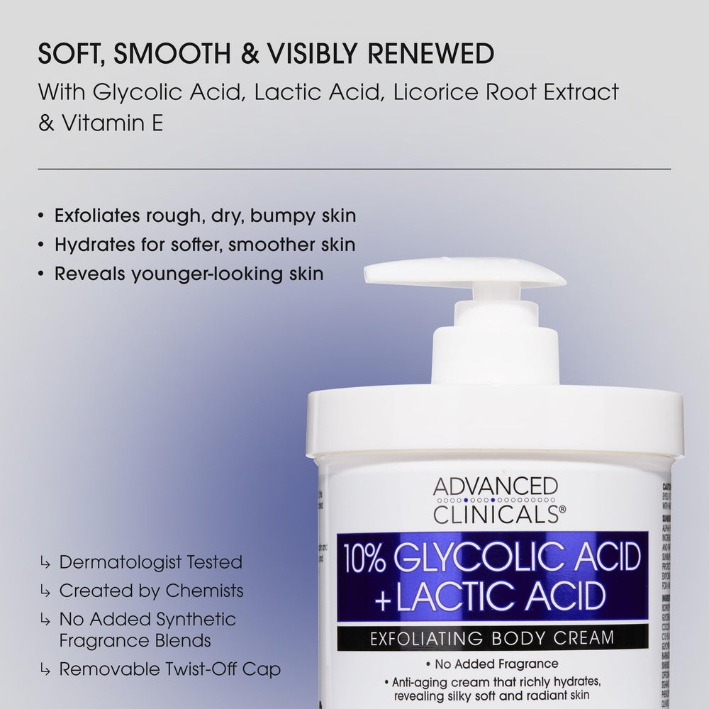 Advanced Clinicals hyaluronic acid licorice-root vial signals deep hydration and gentle exfoliation support