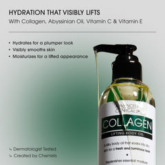 Advanced Clinicals Hydrating Collagen Oil pump-dispense for easy mess-free application