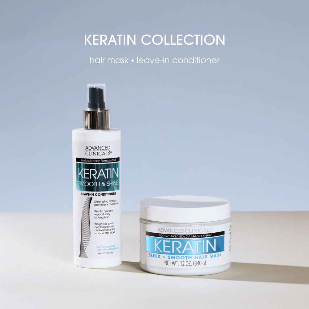 Advanced Clinicals Keratin Hair Mask creamy texture on hands conveys luxurious moisture