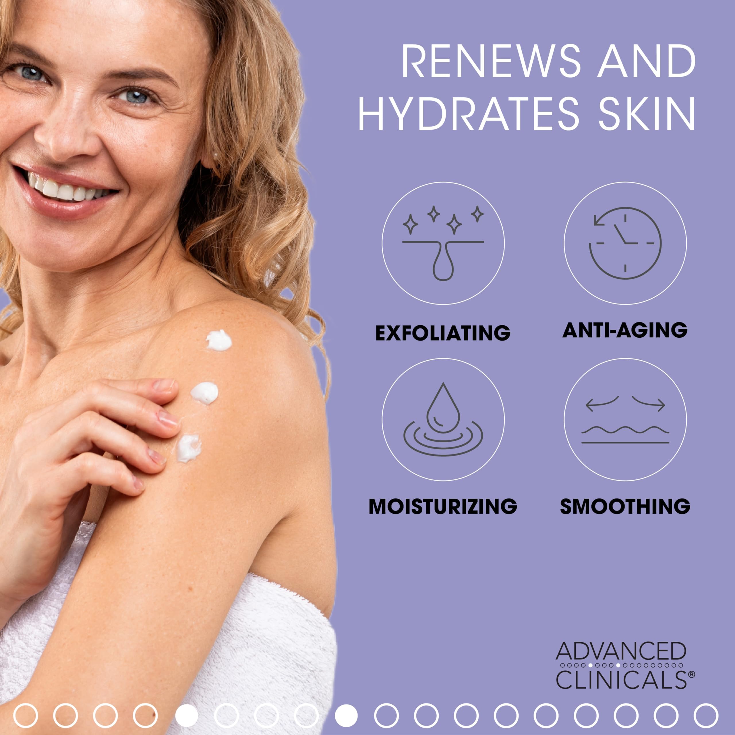 Advanced Clinicals Midwest-made packaging highlights trusted formulation quality.