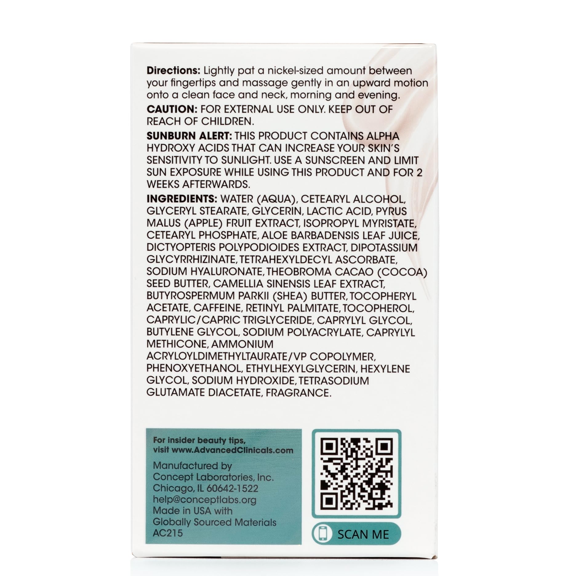 Midwest-made Advanced Clinicals label signals dermatologist-backed skincare expertise