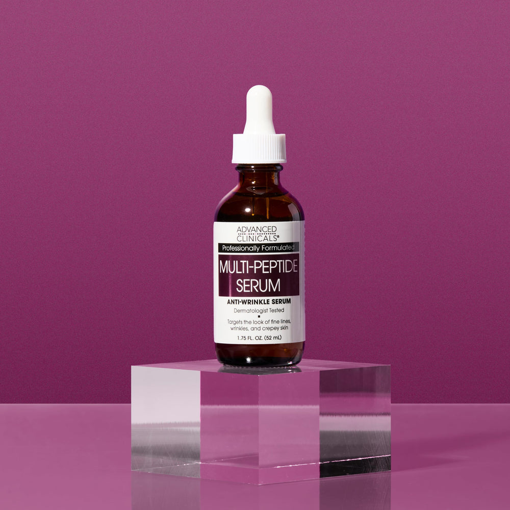 Advanced Clinicals Multi Peptides Serum 2-pack packaging shows value