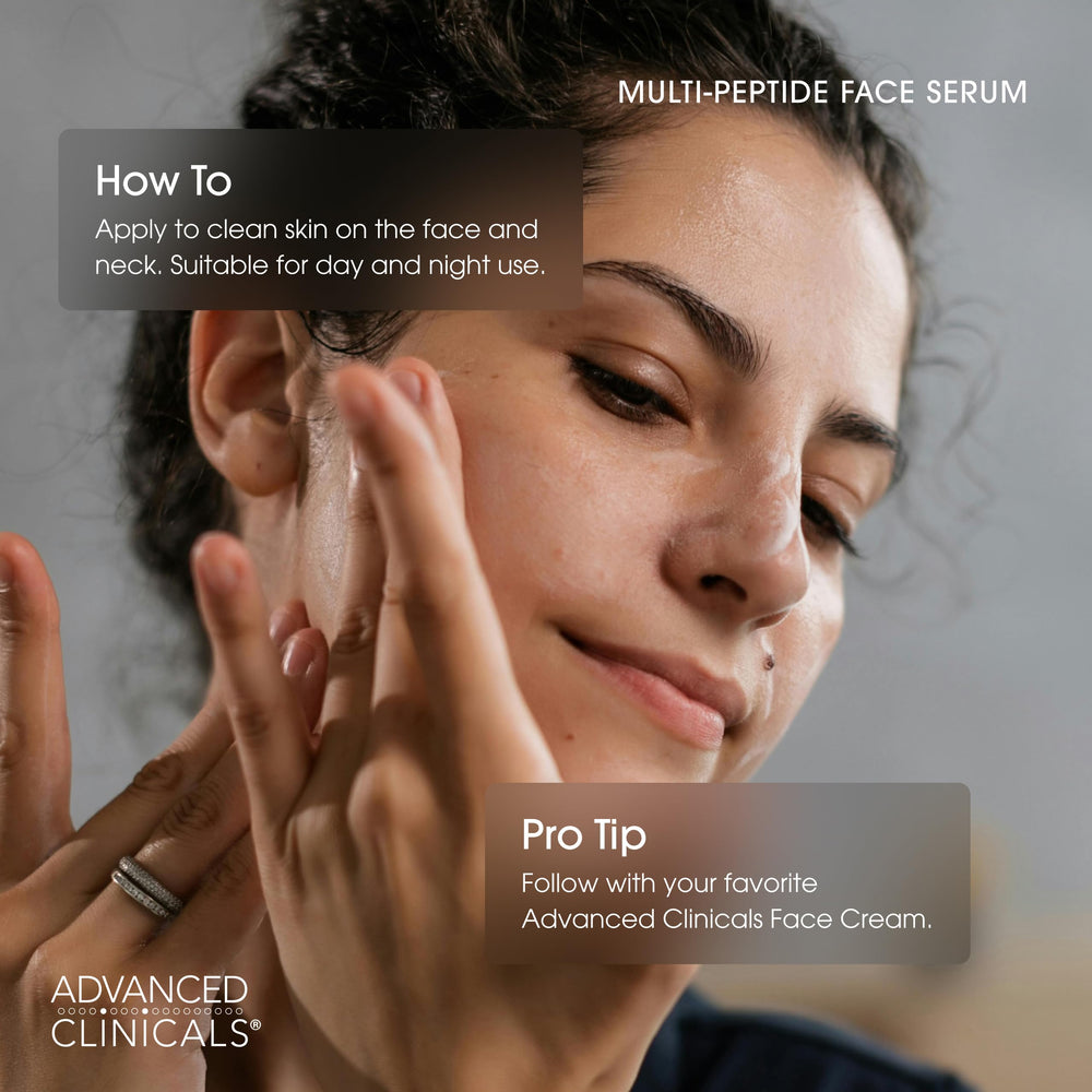 Advanced Clinicals Multi Peptides Serum ingredients-quinoa-cica highlight key actives