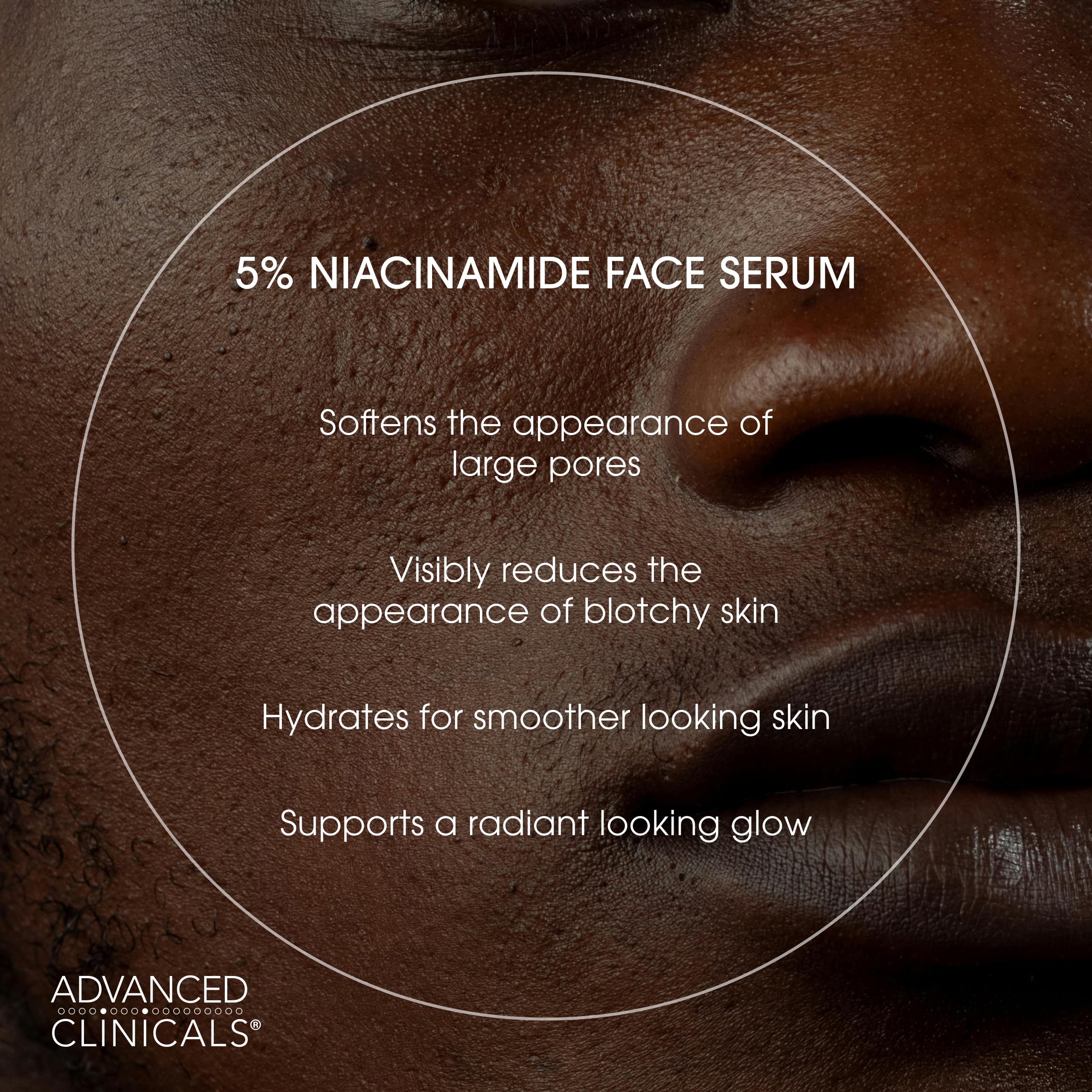 Advanced Clinicals Niacinamide Serum with hyaluronic gel texture feels soft and hydrated.