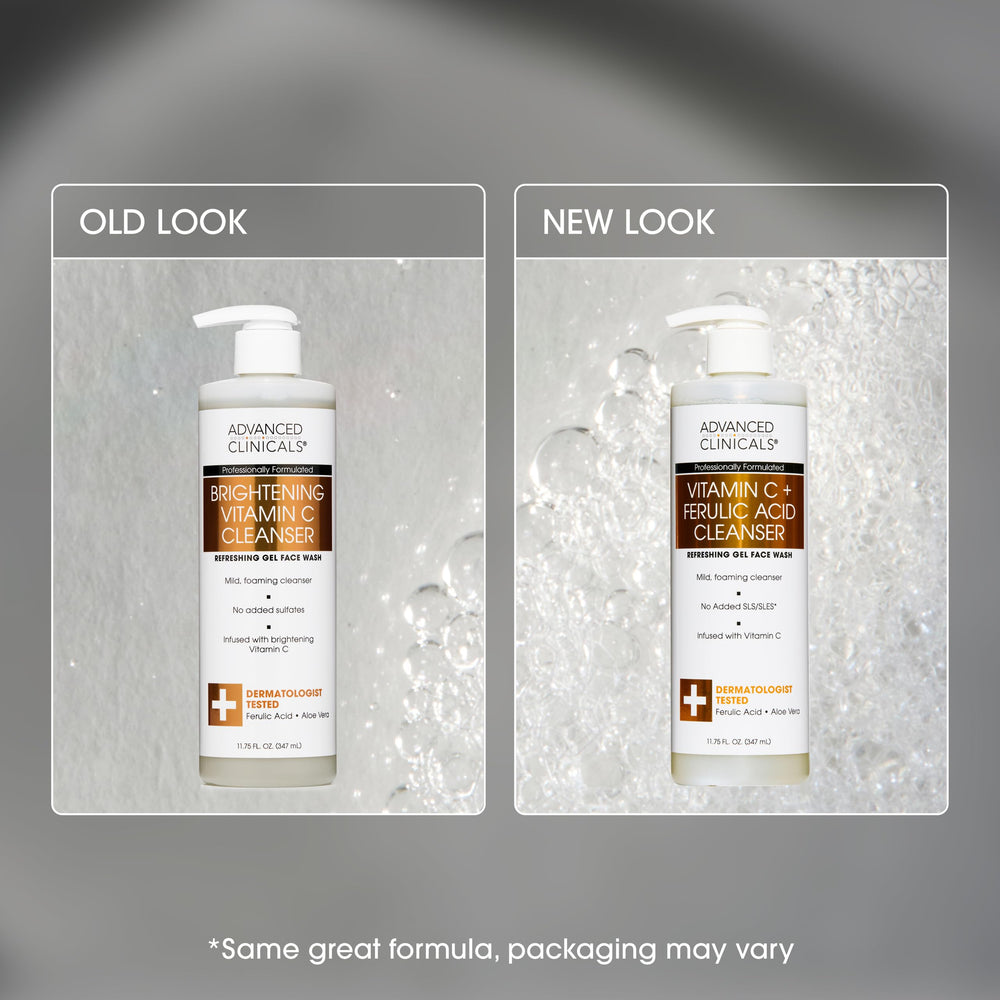 Advanced Clinicals clean-label packaging emphasizes hydration benefits.