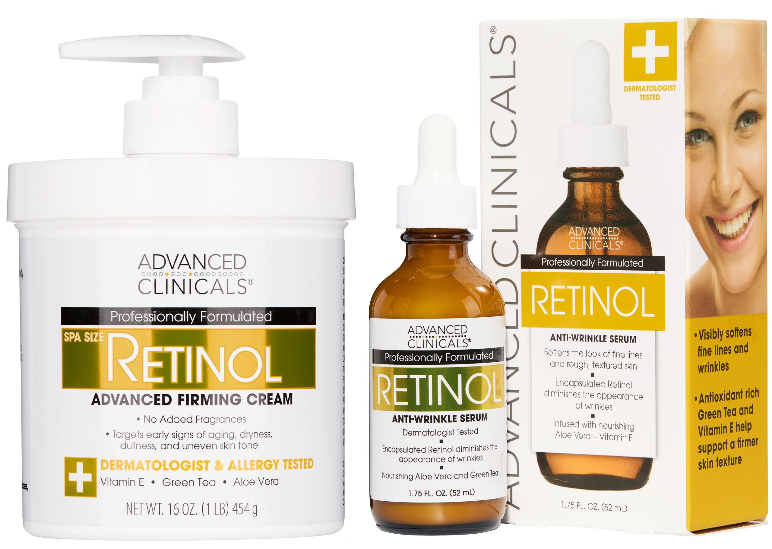 Advanced Clinicals retinol body cream jar closeup highlighting rich moisturizing texture