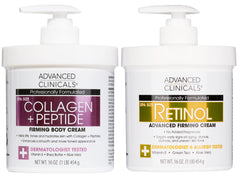 Advanced Clinicals retinol cream bottle boosts moisture for smoother skin