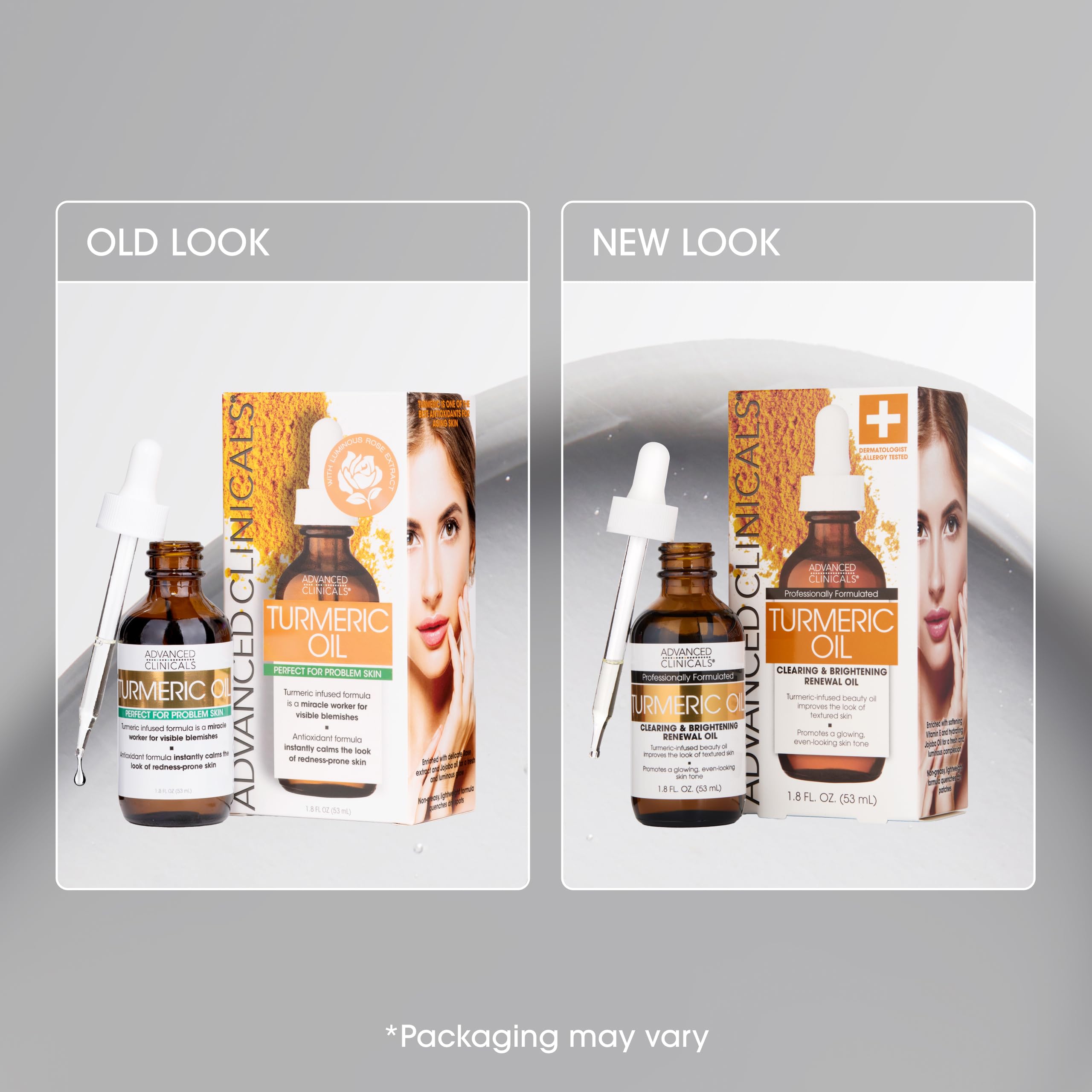 Advanced Clinicals Turmeric Oil Serum applying on neck for refreshed texture