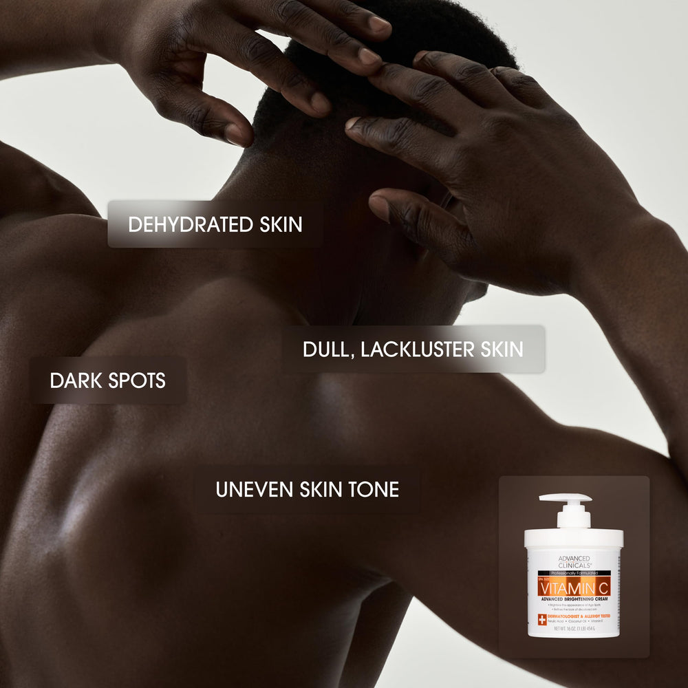 Advanced Clinicals Vitamin C Cream ingredients ferulic acid and vitamin E for glow.