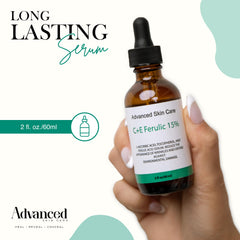 Advanced Skin Care Vitamin CE Serum pump — quick absorption for morning routine.