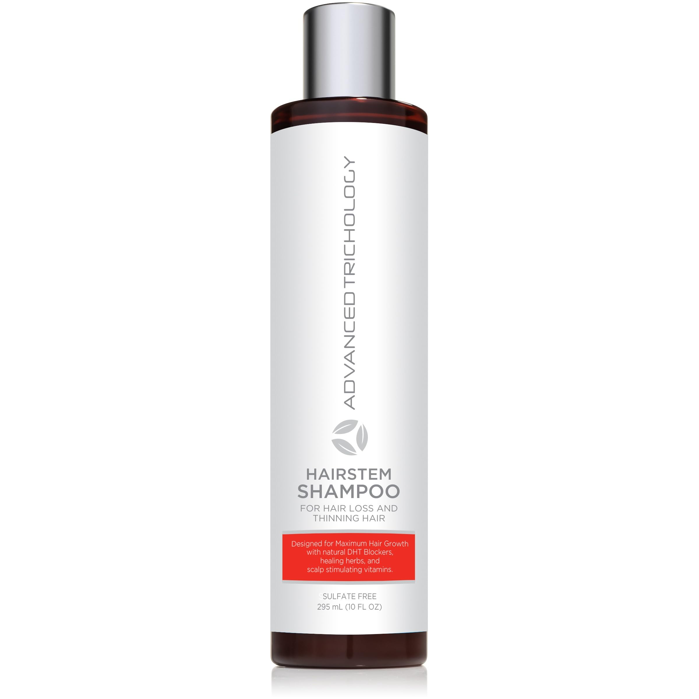 Advanced Trichology HairStem bottle pour for convenient daily scalp care.