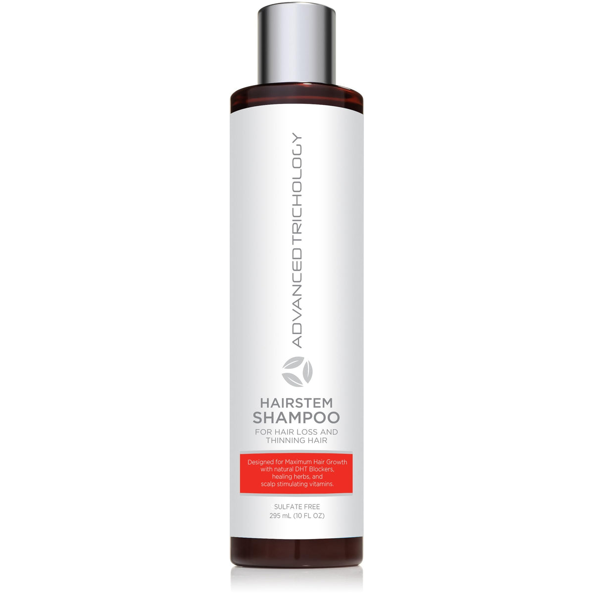 Advanced Trichology HairStem bottle pour for convenient daily scalp care.