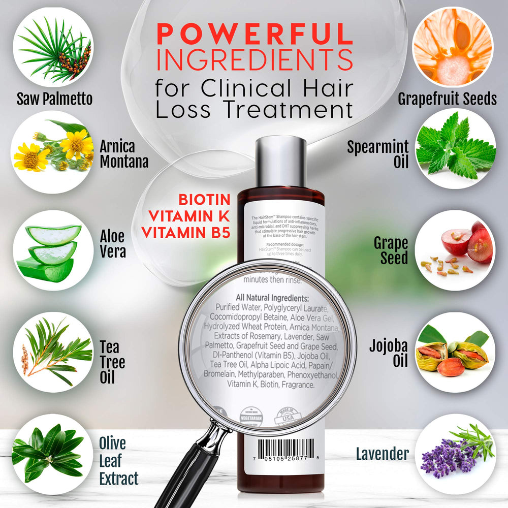 Advanced Trichology HairStem foamy lather with rich texture and tea tree scent.