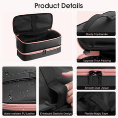Adworte travel case material close-up highlights scratch-resistant lining and water resistance