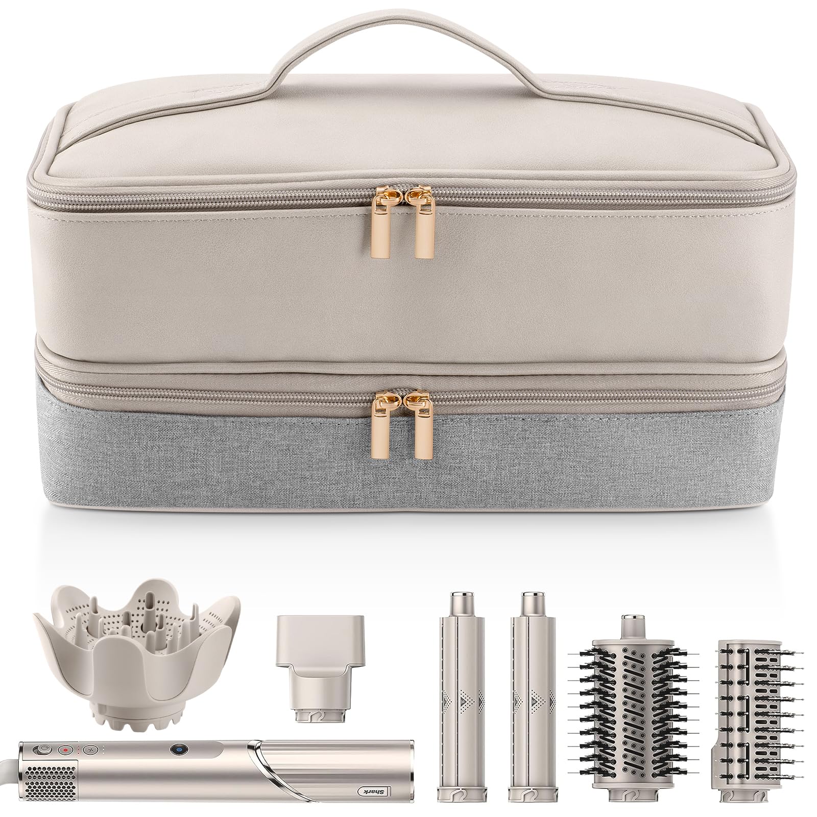 Adworte travel case outer front view with protective fabric for travel