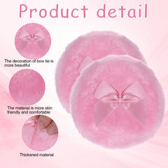 Aeaocvo powder puff close-up showing velvety-soft texture for gentle makeup dusting.