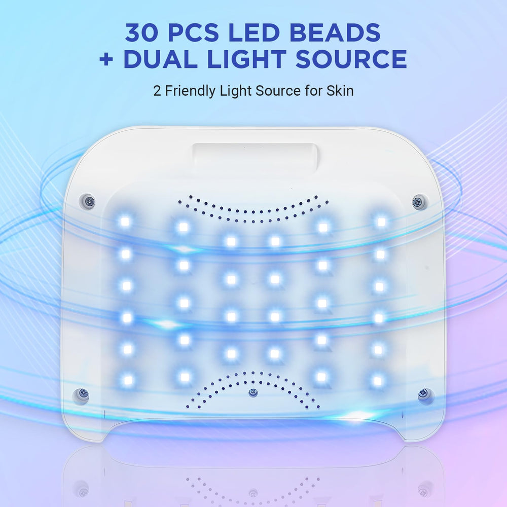 Aedavey LED beads close-up highlighting uniform curing on nails
