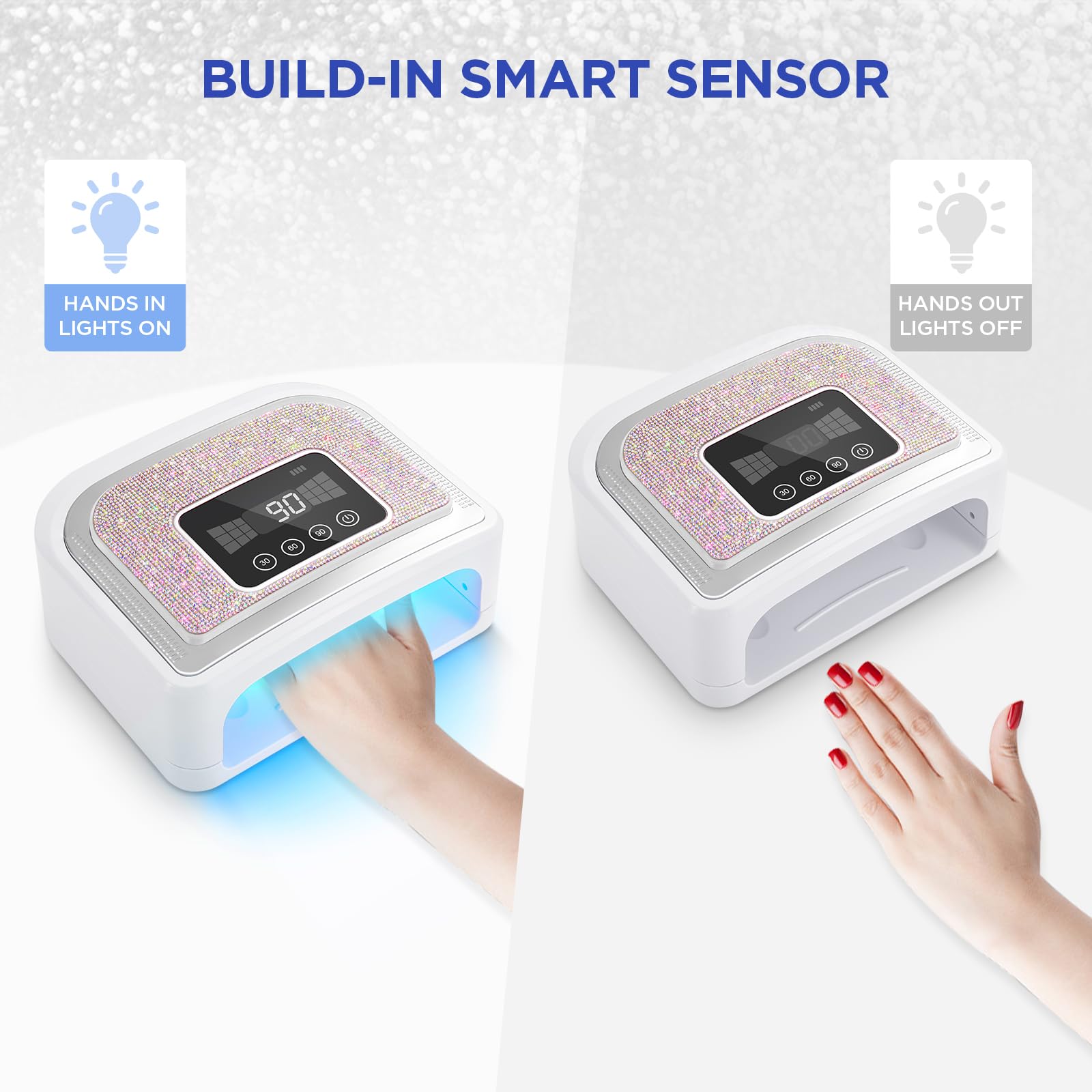 Aedavey portable cordless lamp ready for on-the-go nail sessions