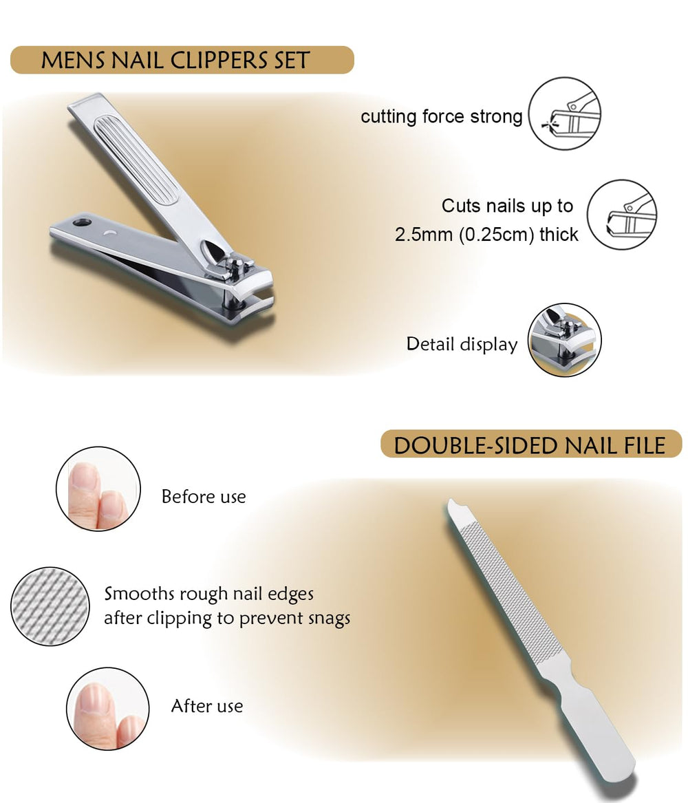 Aedericoe nail clippers ergonomic handle for comfortable trimming