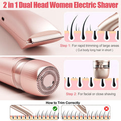 Aedicce bikini trimmer round shaver head closeup for smooth finish.