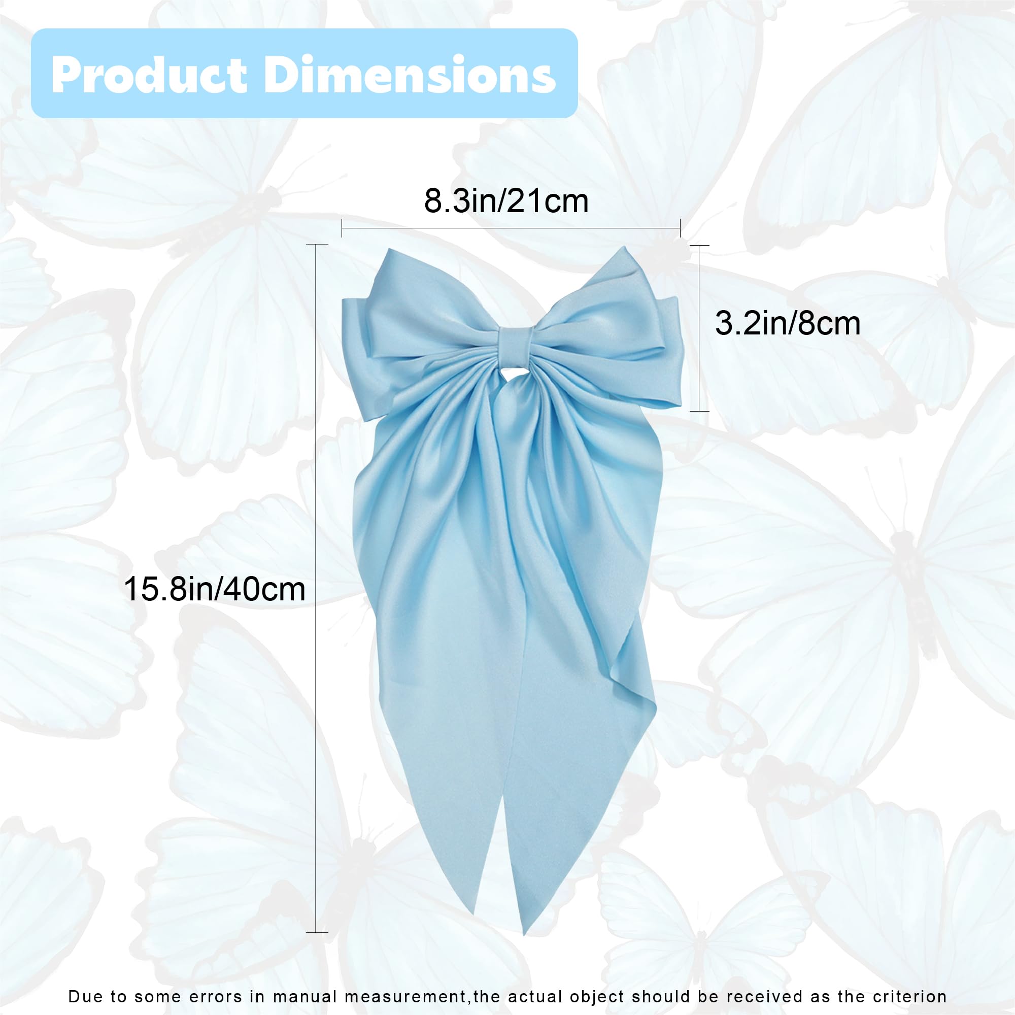 AEGYPIUS gift-ready hair accessory in blue bow with timeless charm