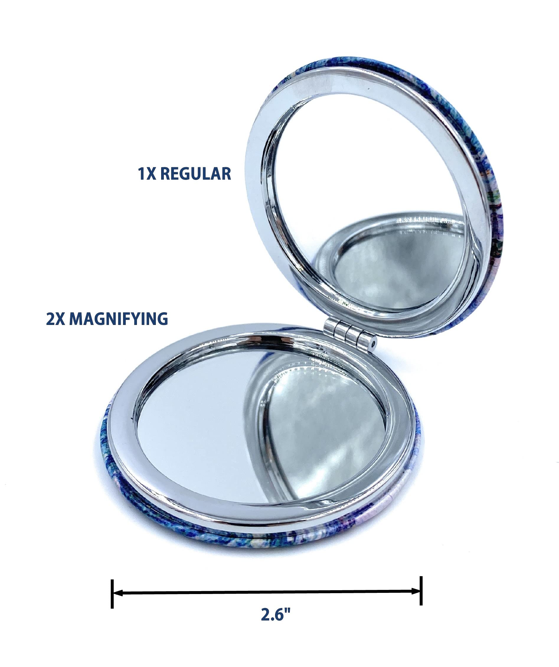 Aeisage folding hinge 180-degree mirror enables full-face visibility anywhere.