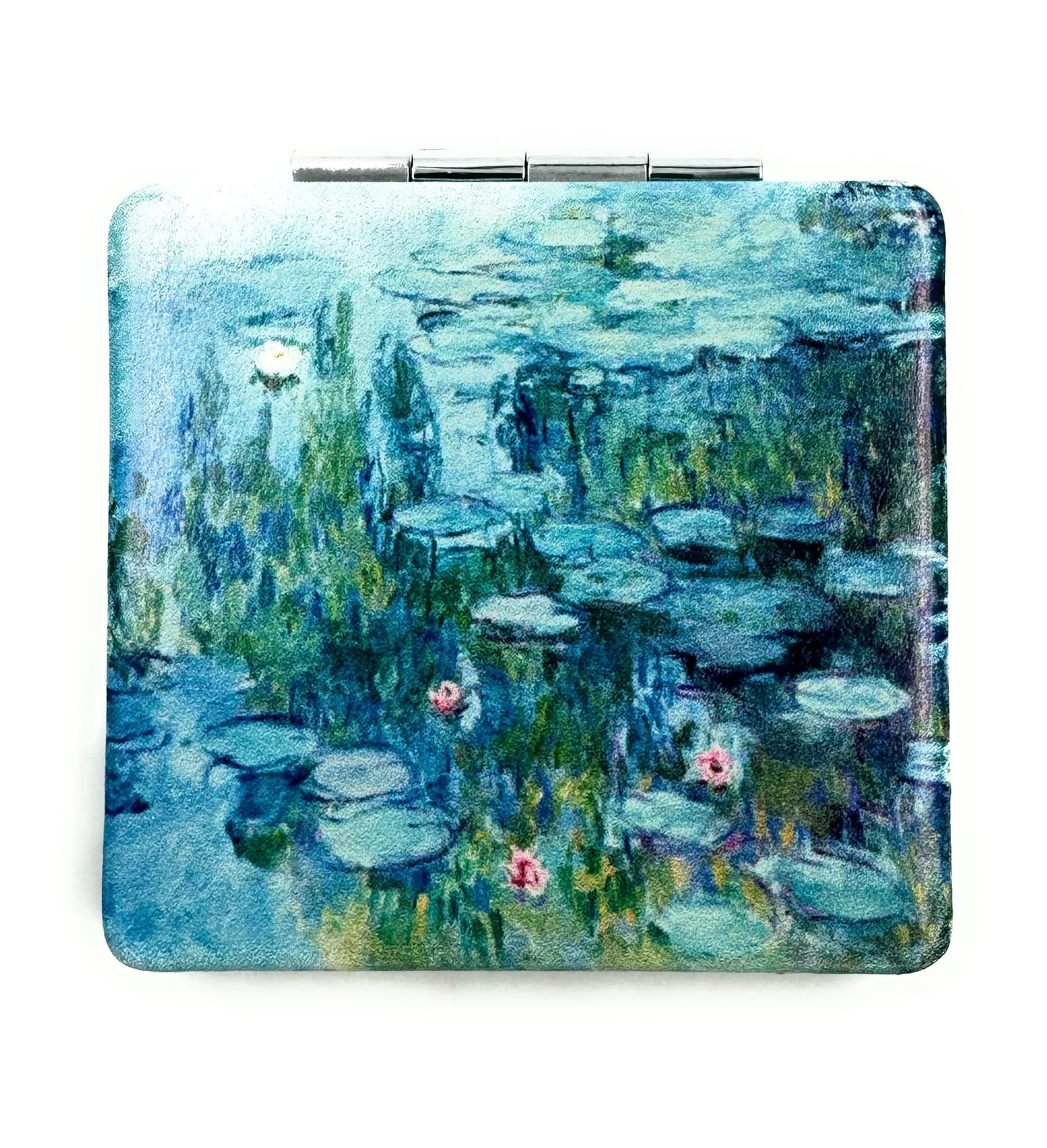 Aeisage PU leather pocket mirror provides sturdy protection in a compact handbag accessory