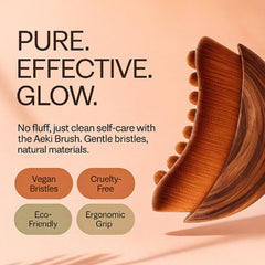 Aeki Lymphatic Contour Face Brush travel case keeps your skincare tools tidy and hygienic
