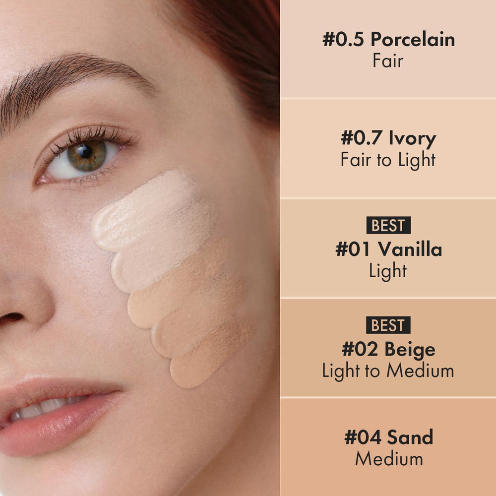AEKYUNGLUNA LUNA concealer Vanilla skin-tone reveal with subtle brightening effect.