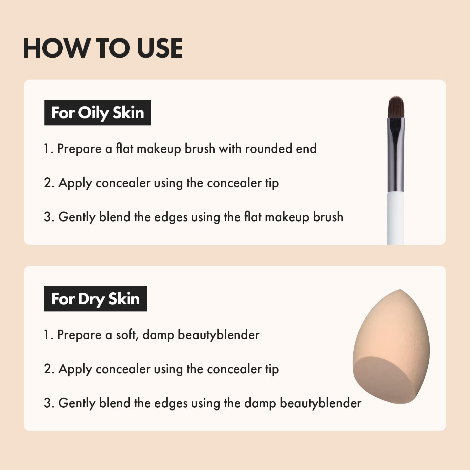 AEKYUNGLUNA LUNA concealer Vanilla under-eye area displaying natural looking coverage.
