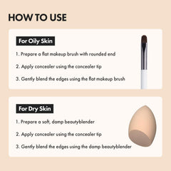 AEKYUNGLUNA LUNA concealer Vanilla under-eye area displaying natural looking coverage.