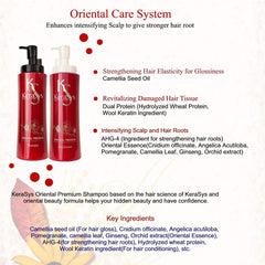 Aekyung Kerasys Oriental Premium Set display with shampoo and conditioner.