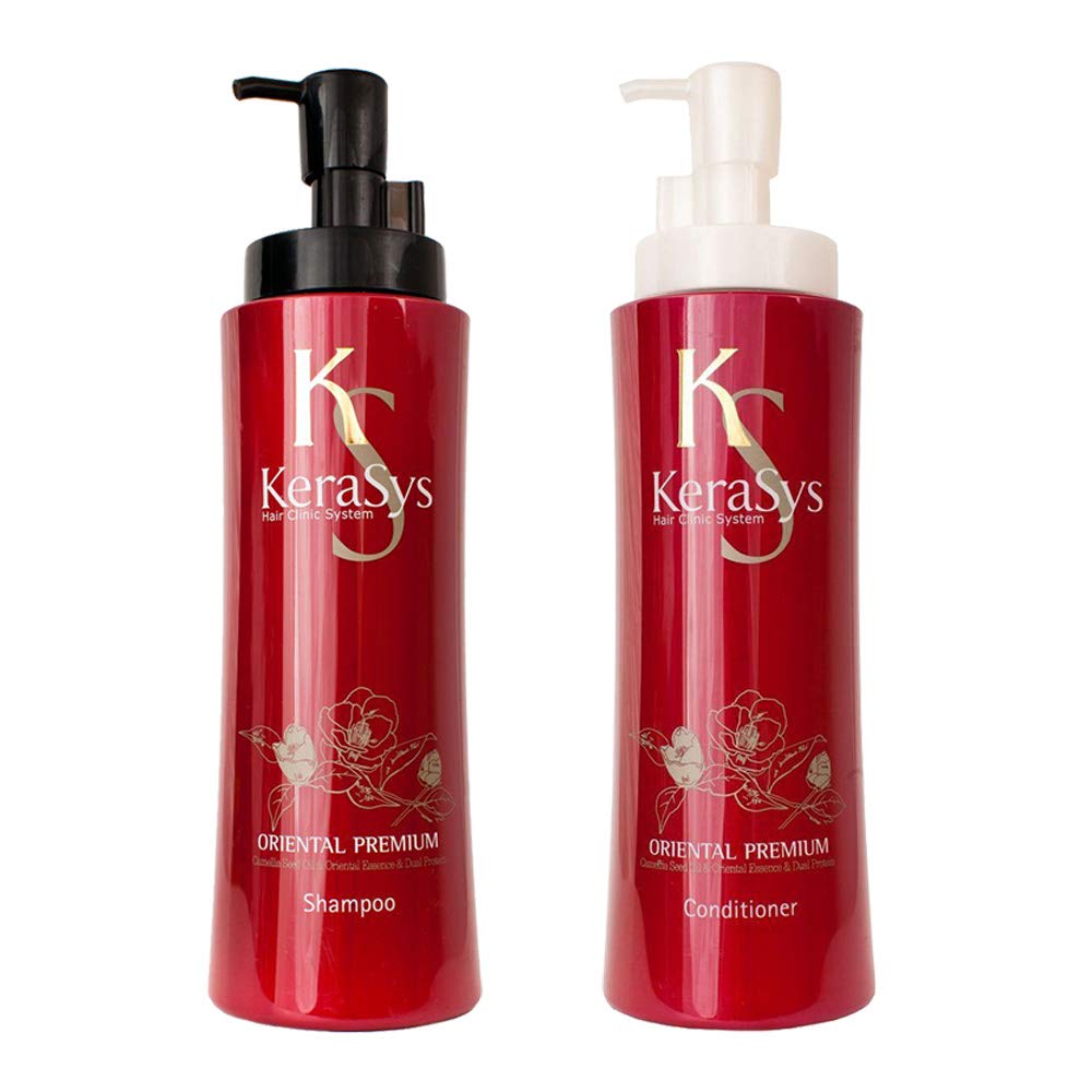 Aekyung Kerasys Oriental Premium Shampoo 600ml bottle front view for refreshed hair.