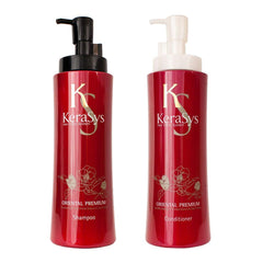Aekyung Kerasys Oriental Premium Shampoo 600ml bottle front view for refreshed hair.