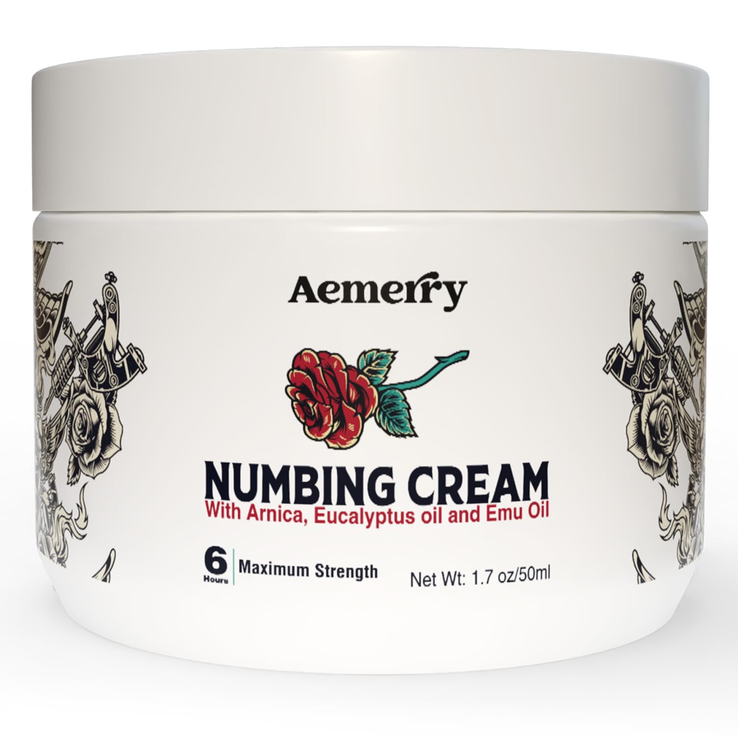 Aemerry Numbing Cream maximum-strength tube delivers fast-acting relief.