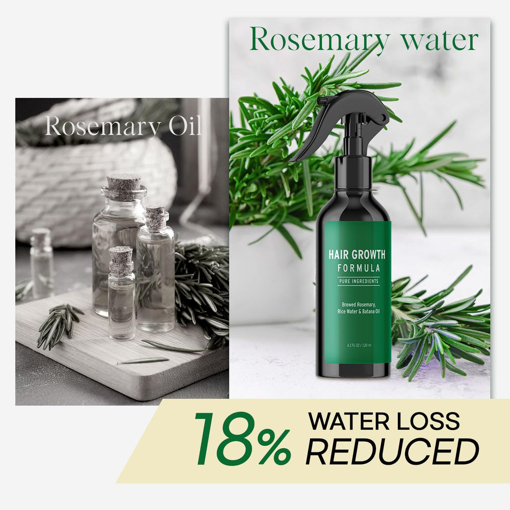 Aemerry Rosemary Water Spray with batana oil adds shine and smoothness.