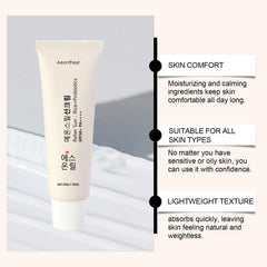 Aeonthryl Sun Organic Sunscreen SPF50+ bottle close-up highlighting a protective formula.