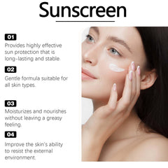 Aeonthryl Sun Organic Sunscreen SPF50+ texture swatch displaying a light finish.