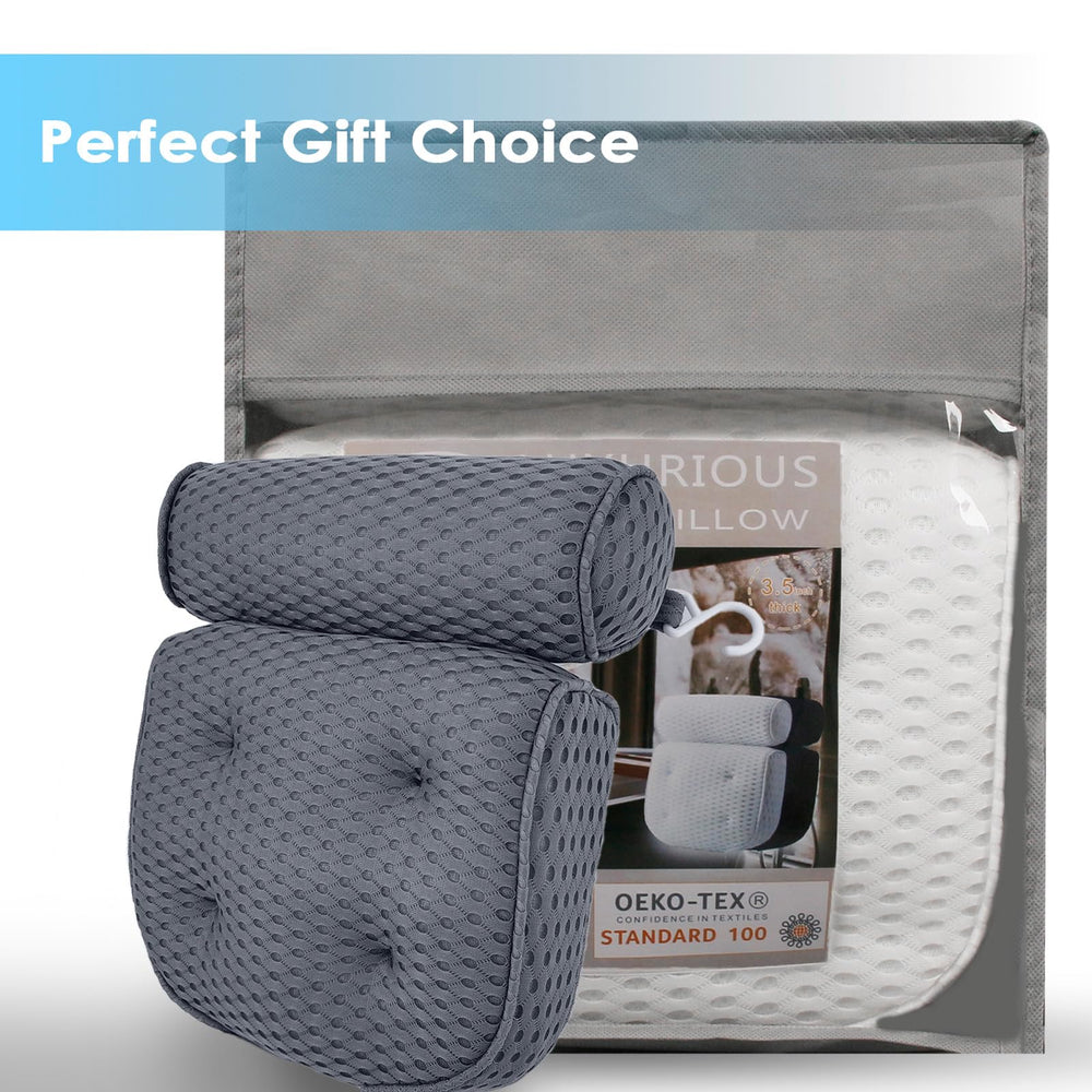 AEROiVi bath pillow ships in a durable non woven gift bag.