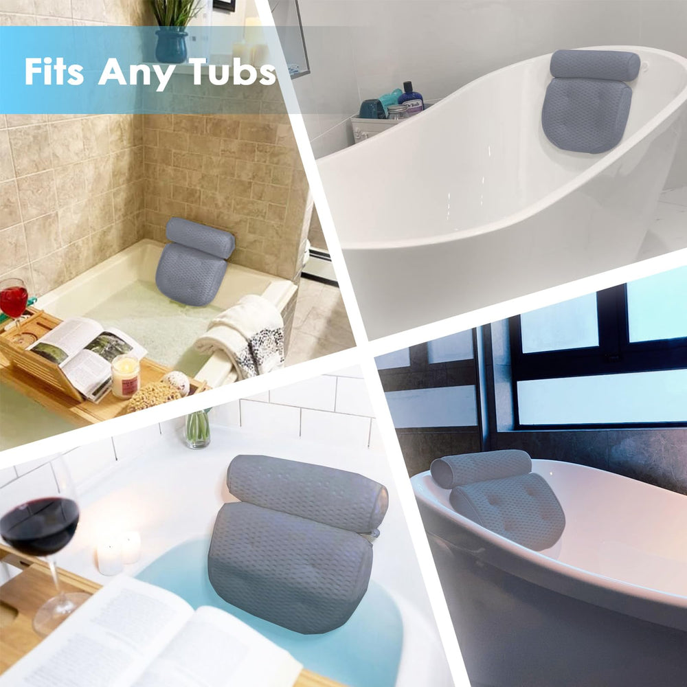 AEROiVi bath pillow offers a home spa-like relaxation experience.