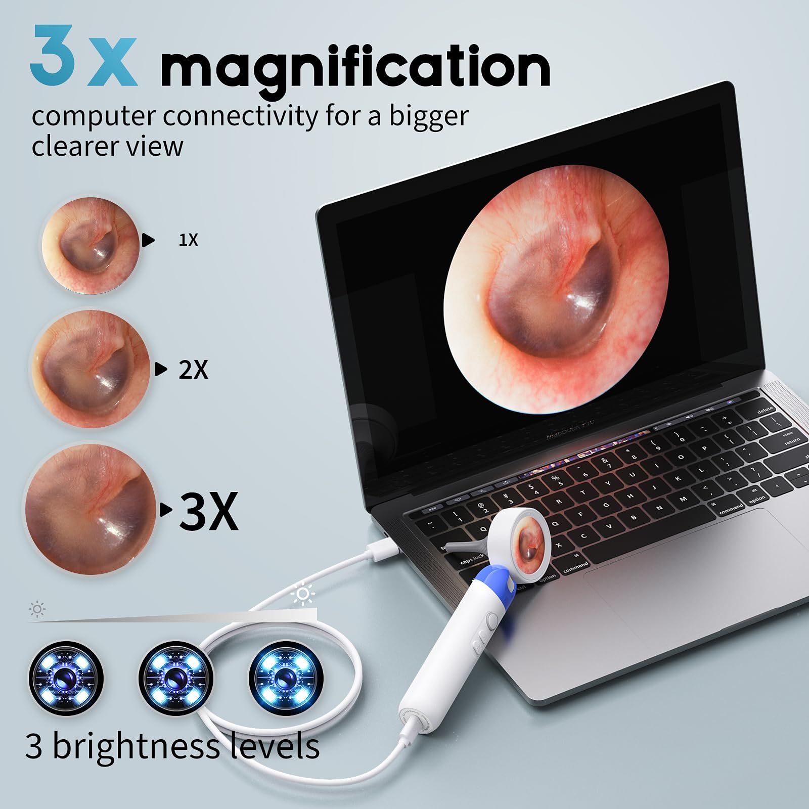 Aertnelz Nose-tip enables precise nasal cavity evaluation.