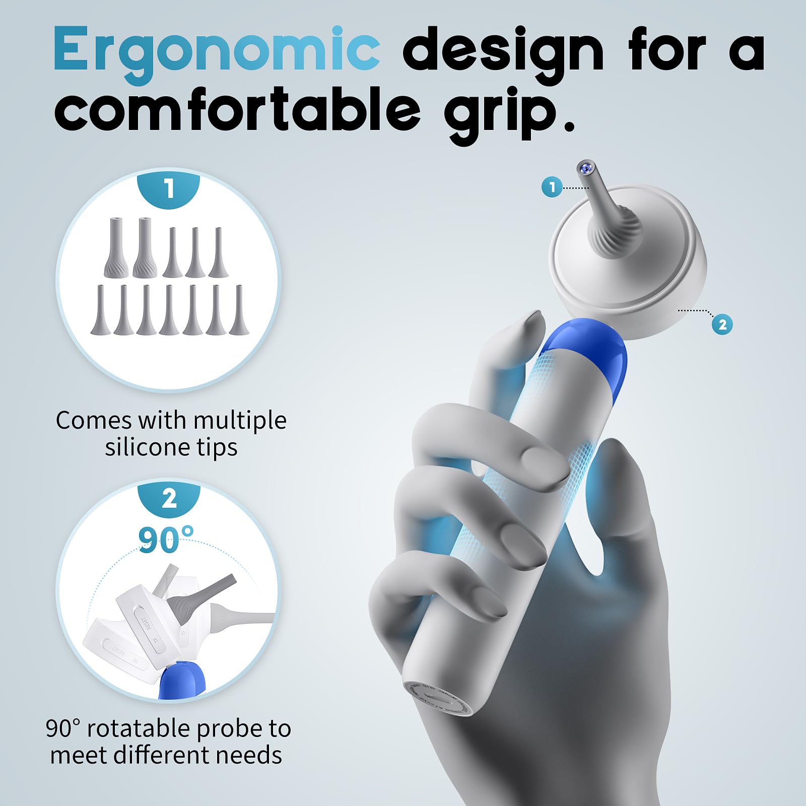 Aertnelz Skin-tip enables quick dermatology-like skin checks.