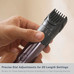 aesfee beard-trimmer 20-settings dial for adjustable length