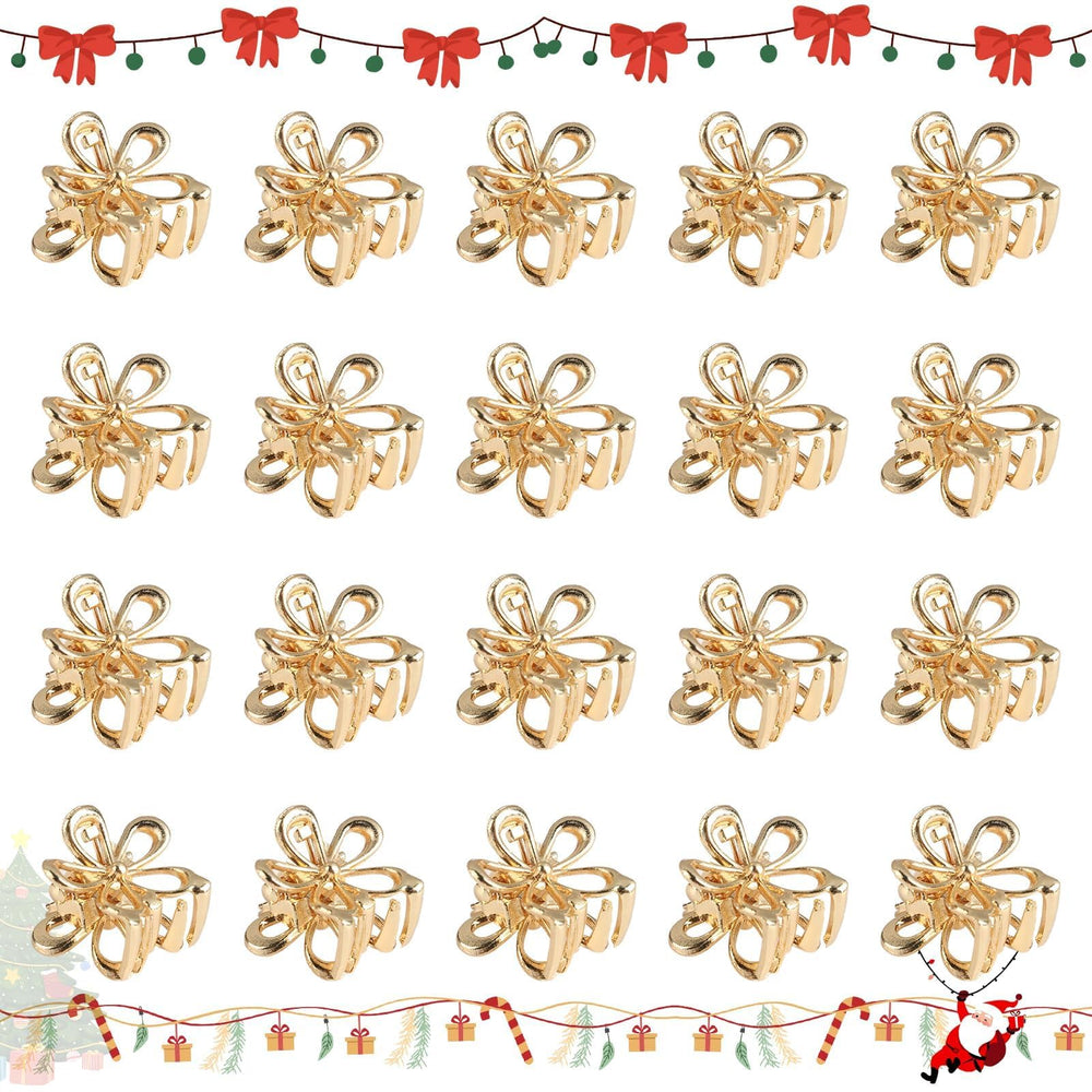 Aesnoun group of gold flower clips arranged for a best-seller aesthetic and variety.