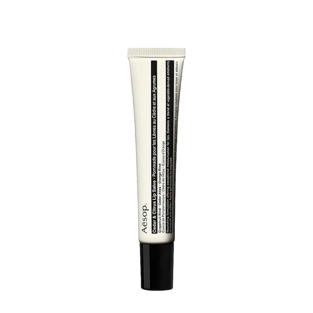 Aesop Cedar & Citrus Lip Balm angled applicator for precise, hydrating lip care