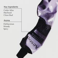 Aesop Eleos cedar atlas, patchouli and clove balance the aroma