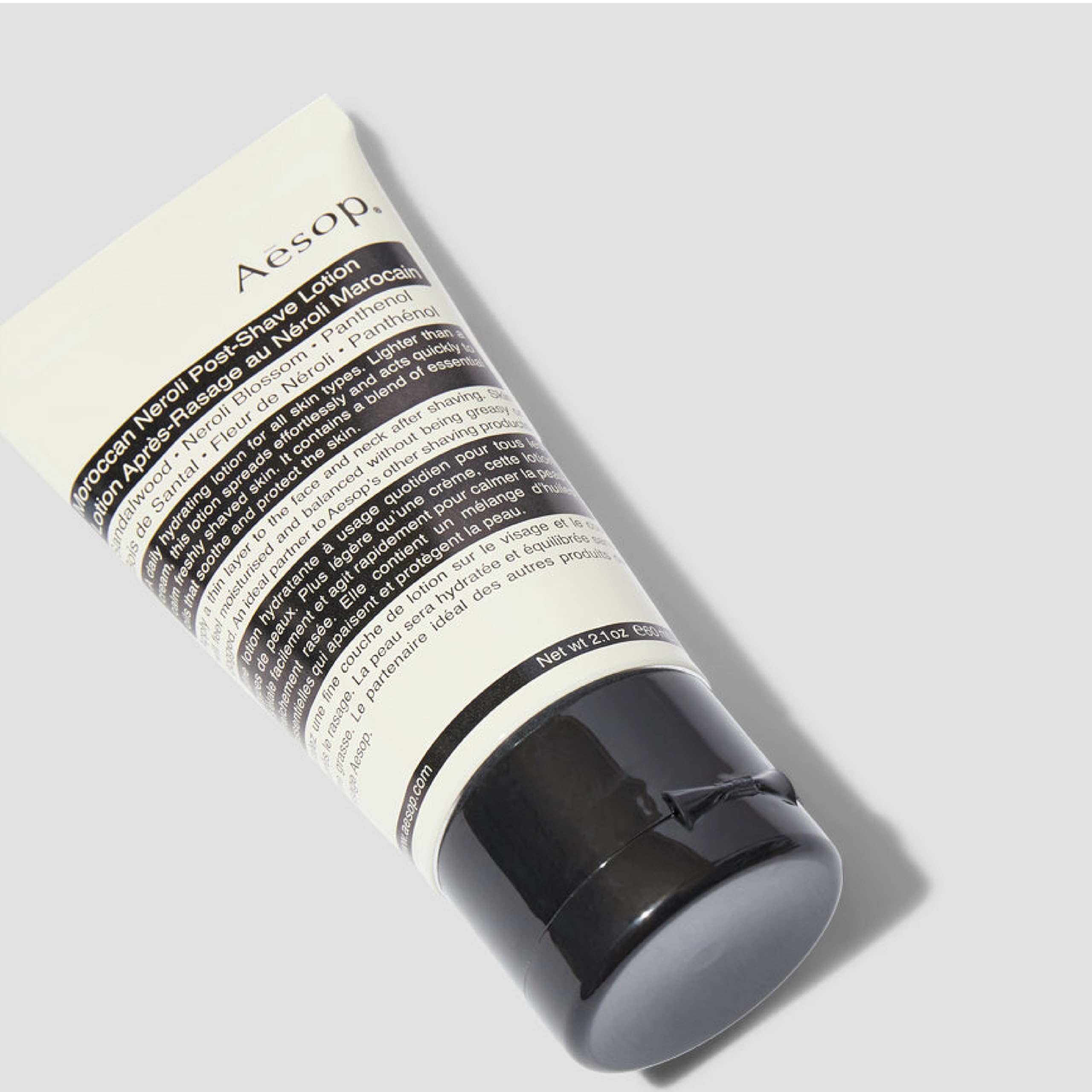 Aesop packaging image highlights vegan and cruelty-free values.