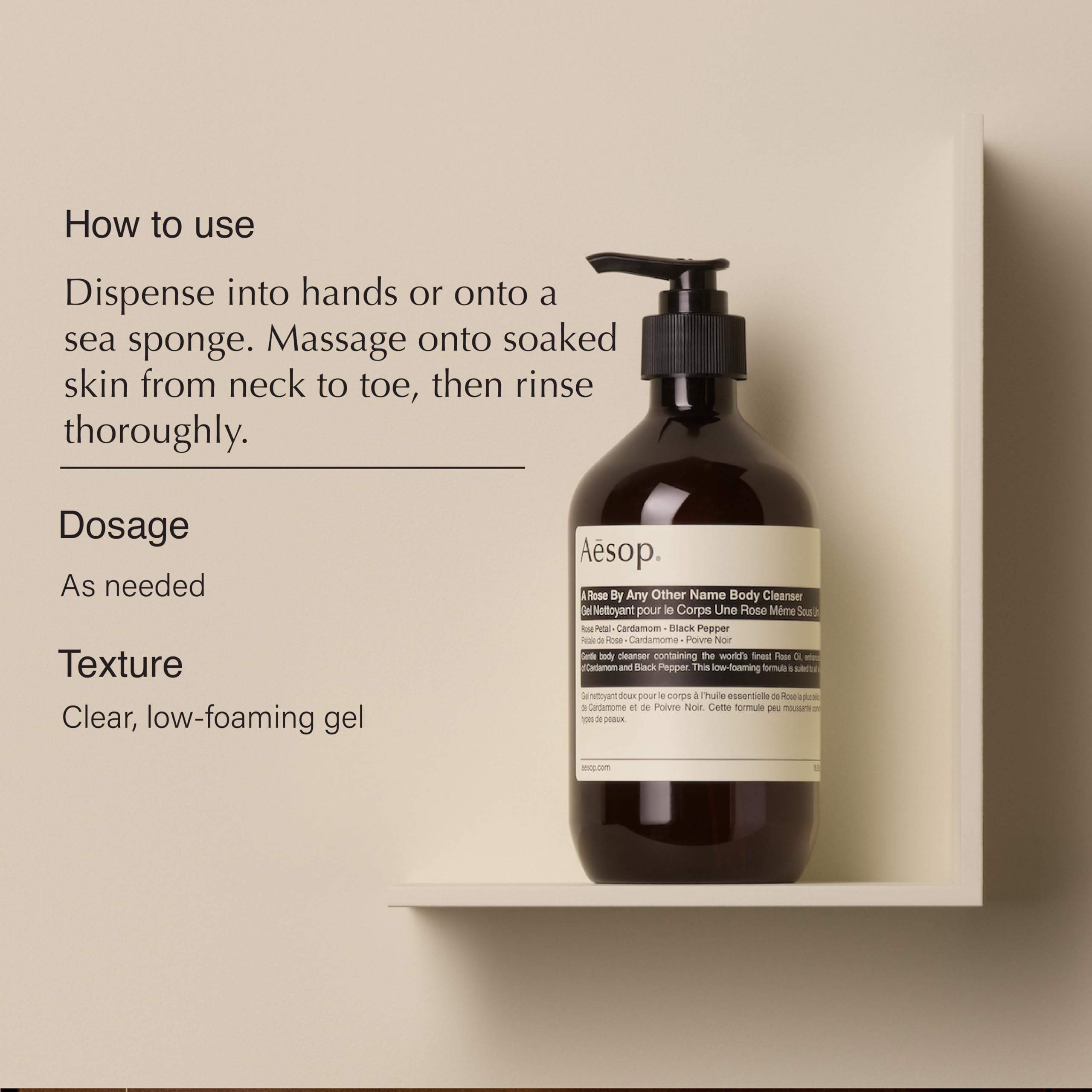 Aesop Rose Petal Oil image highlights soothing rose oil for skin.